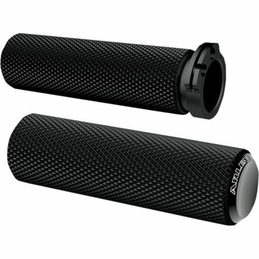 Manopole Arlen Ness Knurled per Harley Davidson Sportster, Dyna, Softail, V-Rod