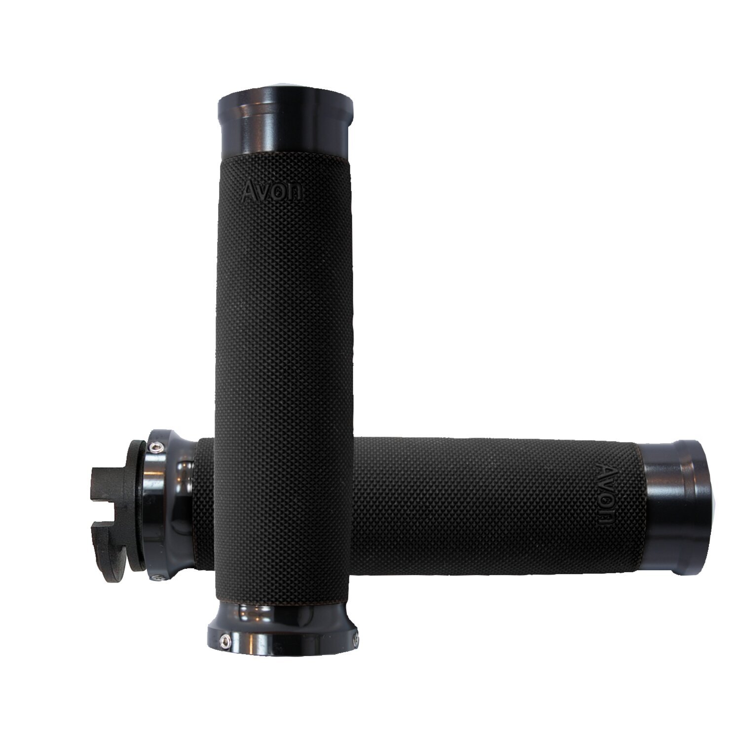Manopole Avon Grips Custom nere anodizzate