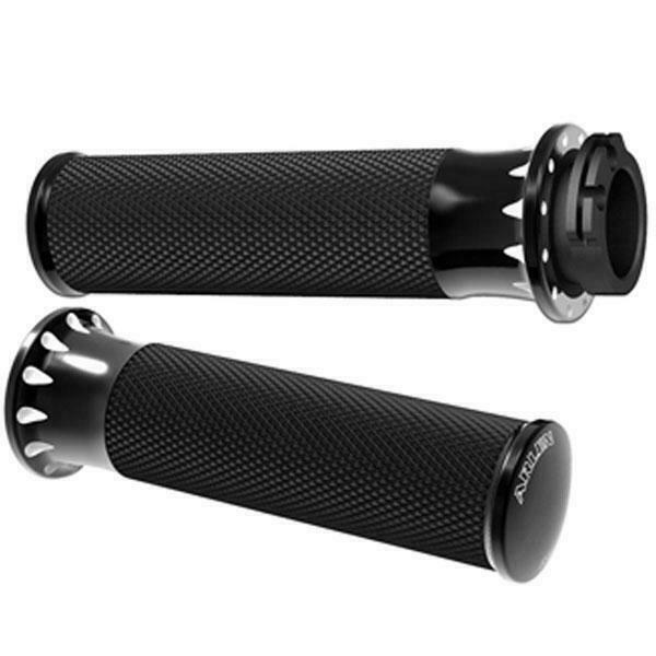 Manopole Arlen Ness Port Hole nere - V-Rod, Night Rod, Street Special