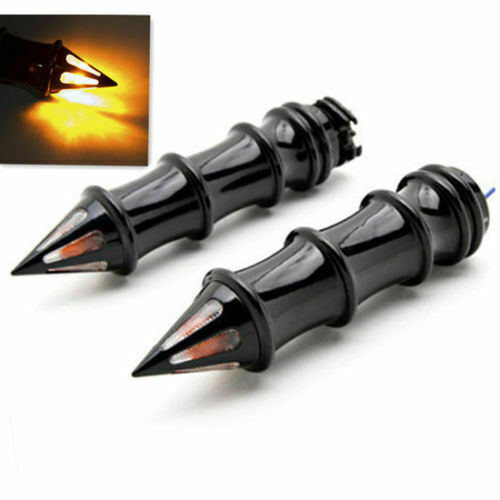 Manopole con frecce LED spike nere Harley Softail Slim, Blackline, Fat Boy, Heritage